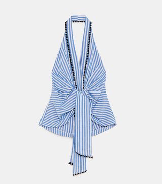 Zara + Stripes Halterneck Top