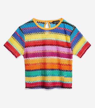 Topshop + Bright Crochet T-Shirt