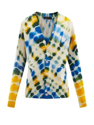 The Elder Statesman + Illusion Tie-Dye Cashmere Cardigan