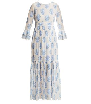 Athena Procopiou + Vagabond Floral-Print Silk Dress
