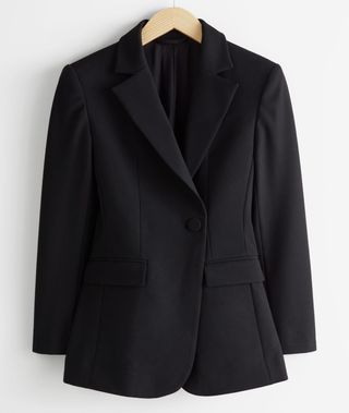 
Other Stories + Asymmetric Single Button Structured Blazer