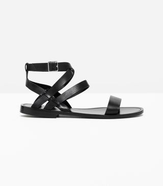 & Other Stories + Raw Edge Leather Sandal