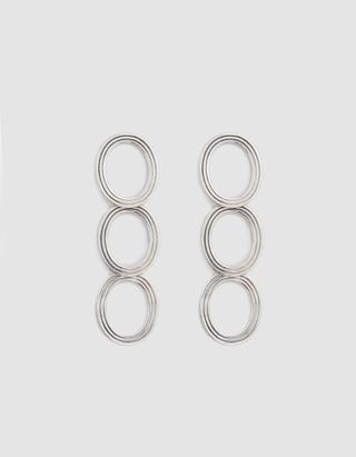Pamela Love + Helene Drop Earrings in Silver