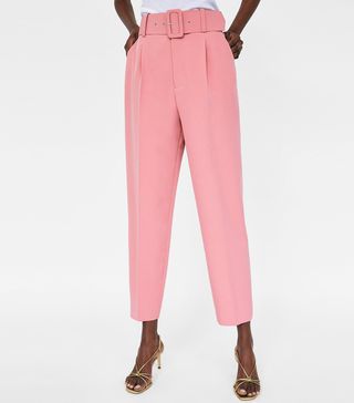 Zara + Pants With Belt