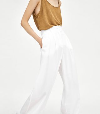 Zara + Palazzo Trousers With Darts