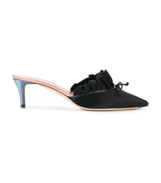 Marco de Vincenzo + Pleated Pointed Toe Mules