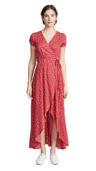 One by Auguste + Daphne Easy Days Wrap Maxi Dress