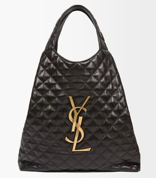 Saint Laurent + Icare YSL-Monogram Quilted-Leather Shoulder Bag