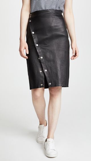 Rag & Bone + Baha Leather Skirt