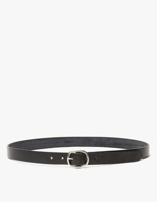 Maximum Henry + Slim Oval Belt in Black