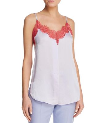 Sandro + Perrine Lace-Trimmed Cami