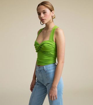 The Line by K + Izzy Top Apple Green