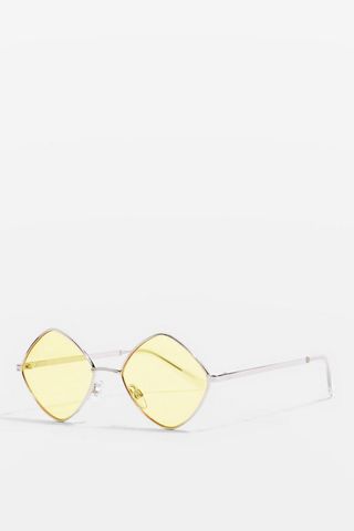Topshop + Metal Diamond Sunglasses
