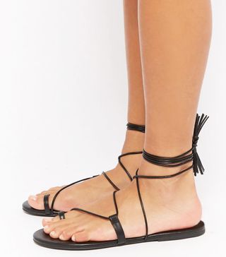 Forever 21 + Lace-Up Tassel Gladiator Sandals