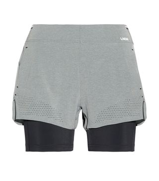 LNDR + Run Double Layered Stretch-Jersey Shorts