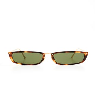Linda Farrow Luxe + Narrow Rectangular Sunglasses