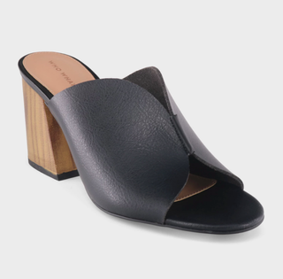 Who What Wear + Allegra Smooth Faux Leather Heeled Mules
