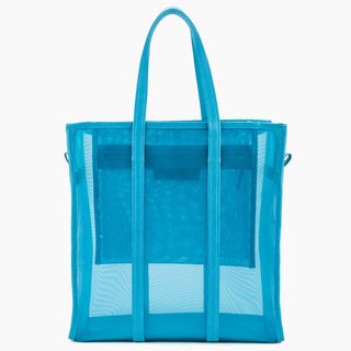 Balenciaga + Blue Bazar Shopper Medium Mesh Tote Bag