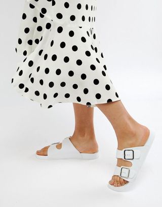 ASOS Design + Flax Jelly Flat Sandals