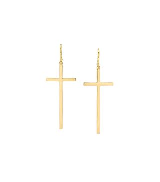 Broken English + Dangle Cross Earrings