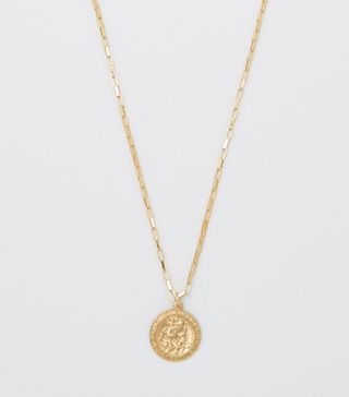 Bagatiba + Saint Christopher Box Chain Necklace