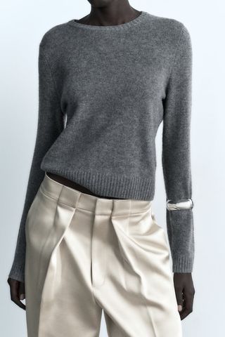 Zara + 100% Wool Knit Sweater