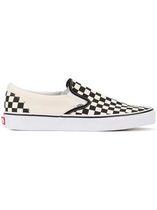Vans + Checkerboard Slip-On Sneakers