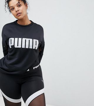 Puma + Mesh Sleeve Sweatshirt