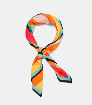 Zara + Multicolour Stripe Scarf