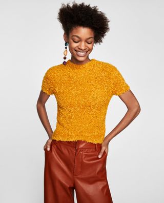 Zara + Woven Sweater