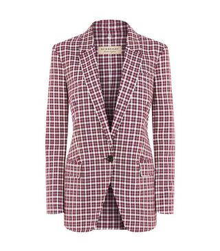 Burberry + Check Twill Blazer