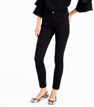 J.Crew + High-Rise Stretchy Toothpick Jean