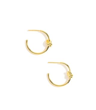 J.Crew + Demi-Fine 14K Gold-Plated Knot Hoops