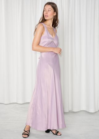 & Other Stories + Satin Maxi Dress