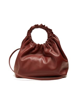 The Row + Circle-Handle Leather Bag