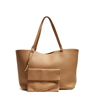 The Row + Park Grained-Leather Tote