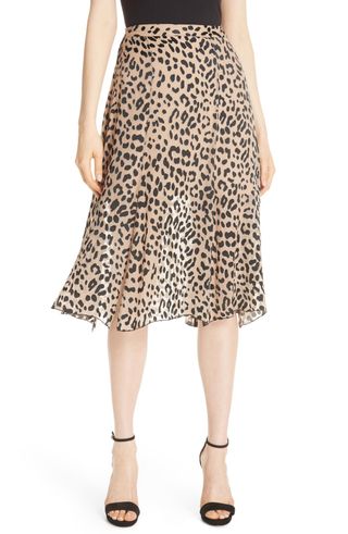 Alice + Olivia + Athena Leopard Spot Skirt