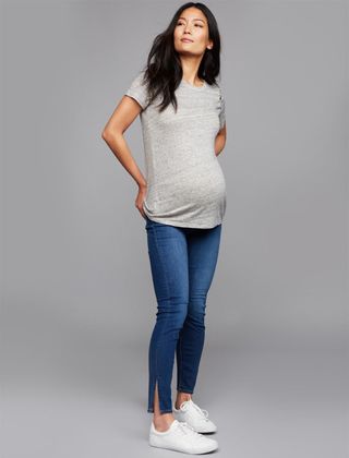 7 for All Mankind + Secret Fit Belly Aubrey Ankle Maternity Jeans