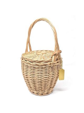 Cuckoo B + Jane Straw Basket Handbag