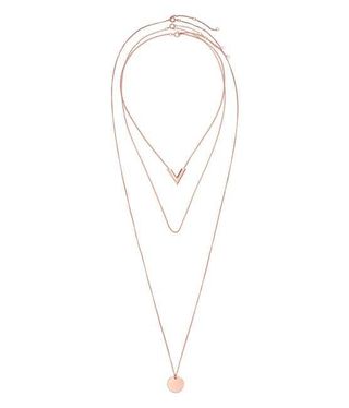 H&M + 3-Pack Necklaces in Rose Gold-Colored