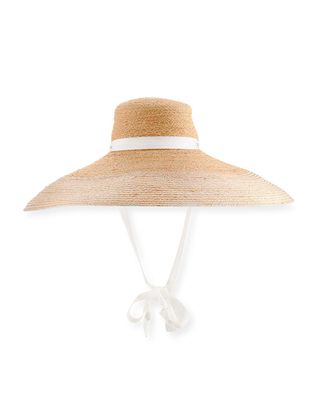 Lola Hat + Nomad Wide-Brim Raffia Sun Hat With Ribbon