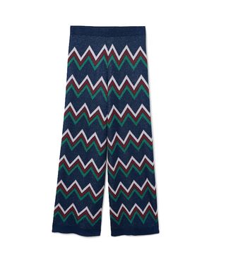 Mango + Striped Knit Trousers