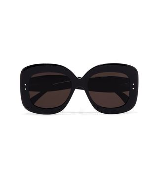 Alaïa + Square-Drame Acetate Sunglasses