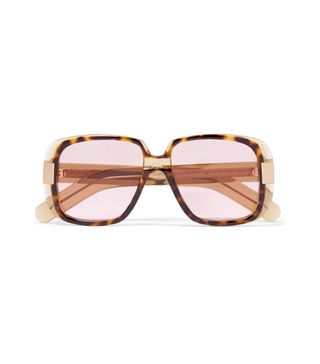 Gucci + Square-Frame Tortoiseshell Acetate Sunglasses