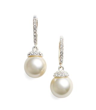 Givenchy + Imitation Pearl Drop Earrings