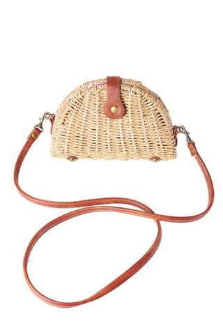 Storets + Half Moon Straw Bag