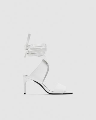 Zara + Leather High-Heel Sandals