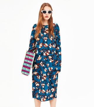 Zara + Printed Dress