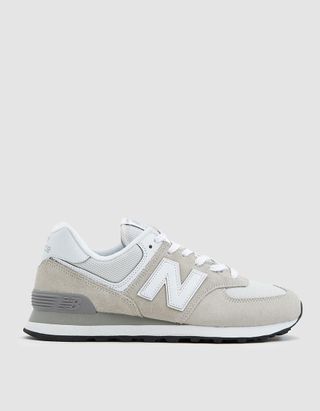 New Balance + 574 Sneaker in Chalk