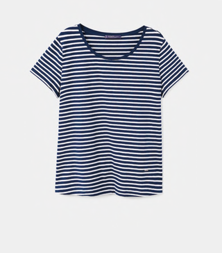 Violeta by Mango + Striped Cotton T-Shirt